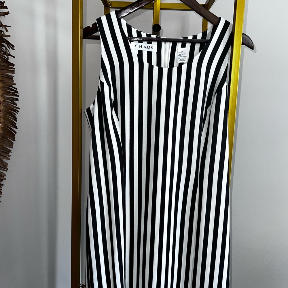 Grey and White Chaus Dress